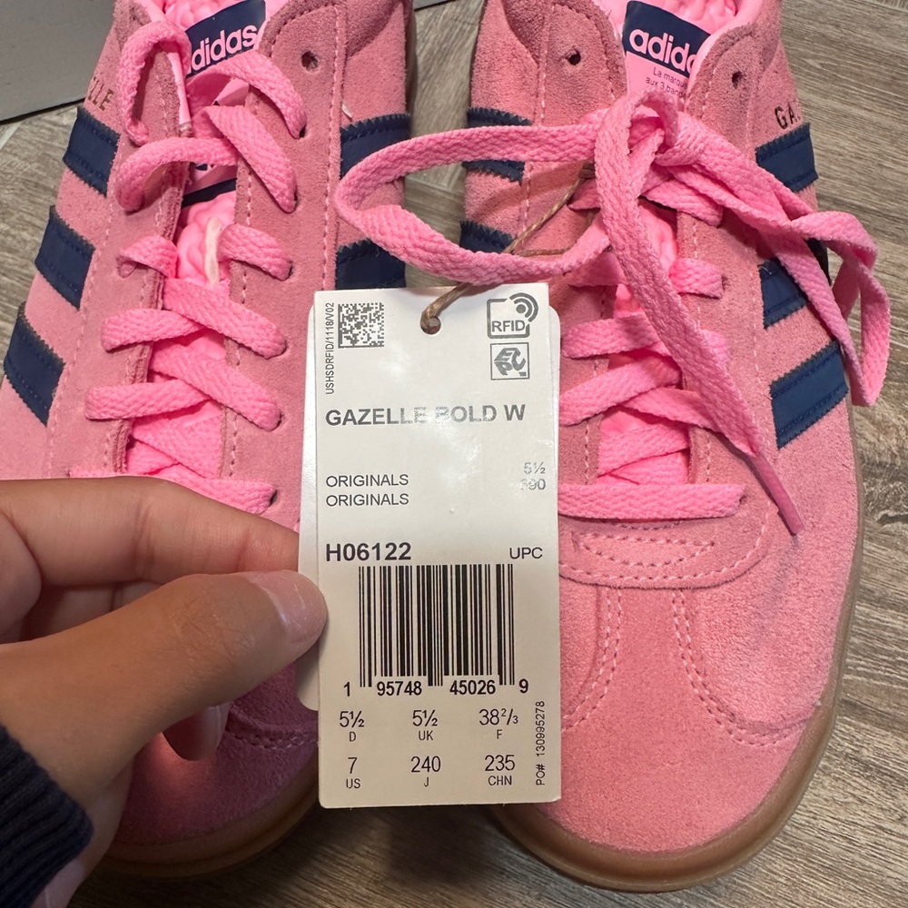 Wmns Gazelle Bold 'Pink Glow Gum'